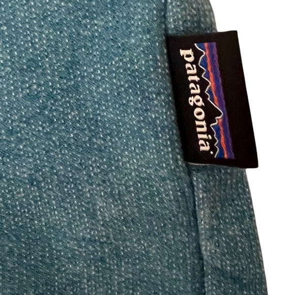 Patagonia Mens Size Small Organic Cotton Blend Long Sleeved Gray & Blue T-Shirt - Picture 4 of 8